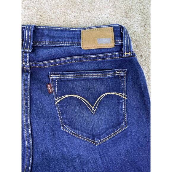 Levi's Bold Curve Jeans Women's 11M Low Rise Skinny Stretch Dark Wash C535 - Picture 6 of 15